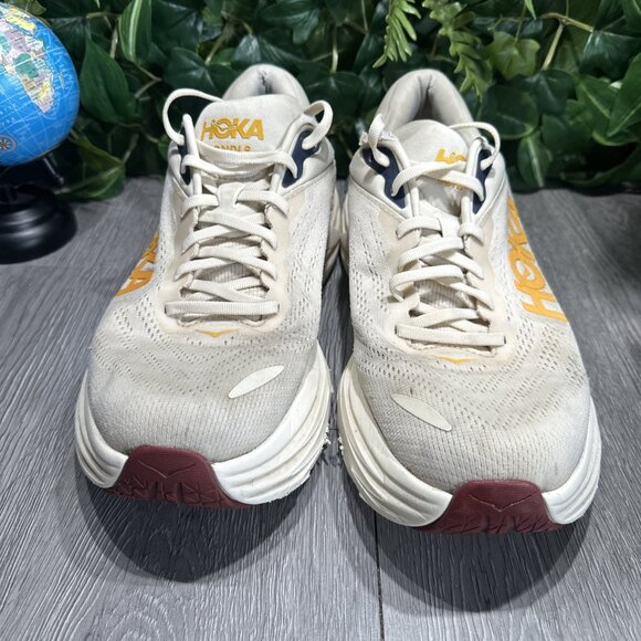 Hoka Bondi 8 Mens Sz 11.5 Running Shoes Cream Color main image 9